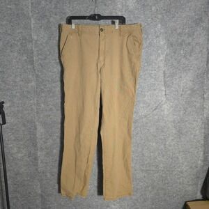 Legendary Outfitters Canvas Utility Pants Mens 38x34 Tan Workwear Straight Leg